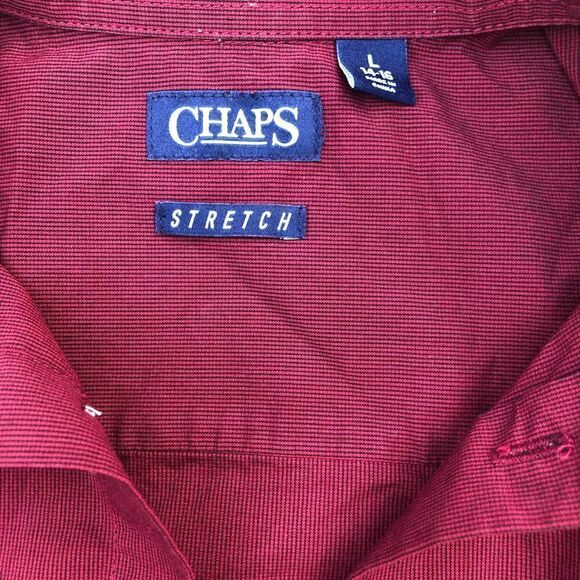CHAPS Juniors size 12-14 maroon button down top. - Picture 4 of 6